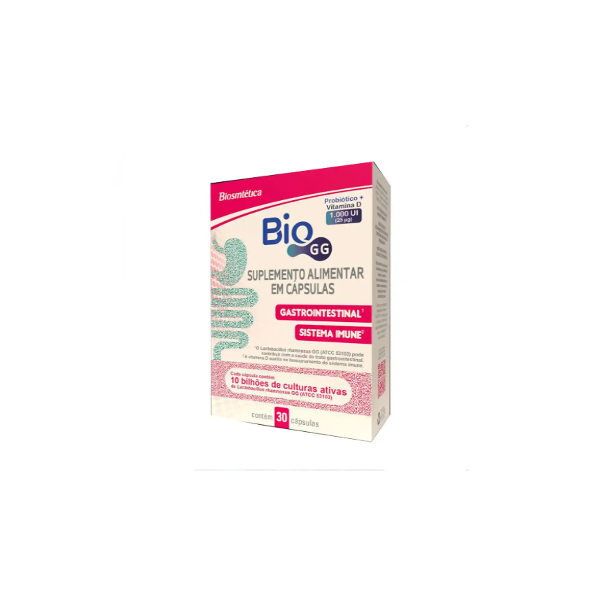 BIO GG SUPLEMENTO ALIMENTAR COM 30 CAPSULAS VALIDADE 03/2026