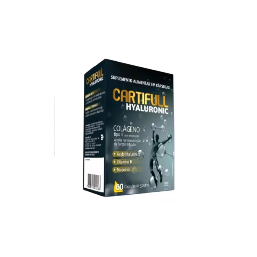 CARTIFULL HYALURONIC 500MG COM 60 CAPSULAS