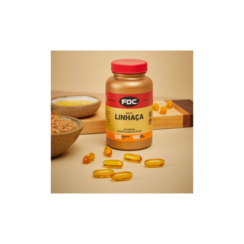 OLEO DE LINHAÇA 100 CAPSULAS FDC