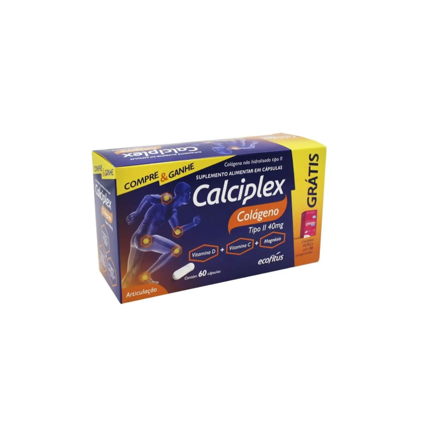 CALCIPLEX COLAGENO 60 CAPSULAS+ MDKca COM 30 COMPRIMIDOS