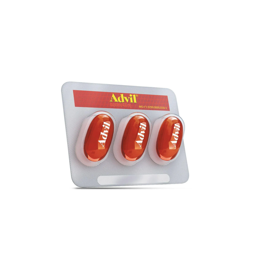 ADVIL 400MG COM 3 CAPSULAS 