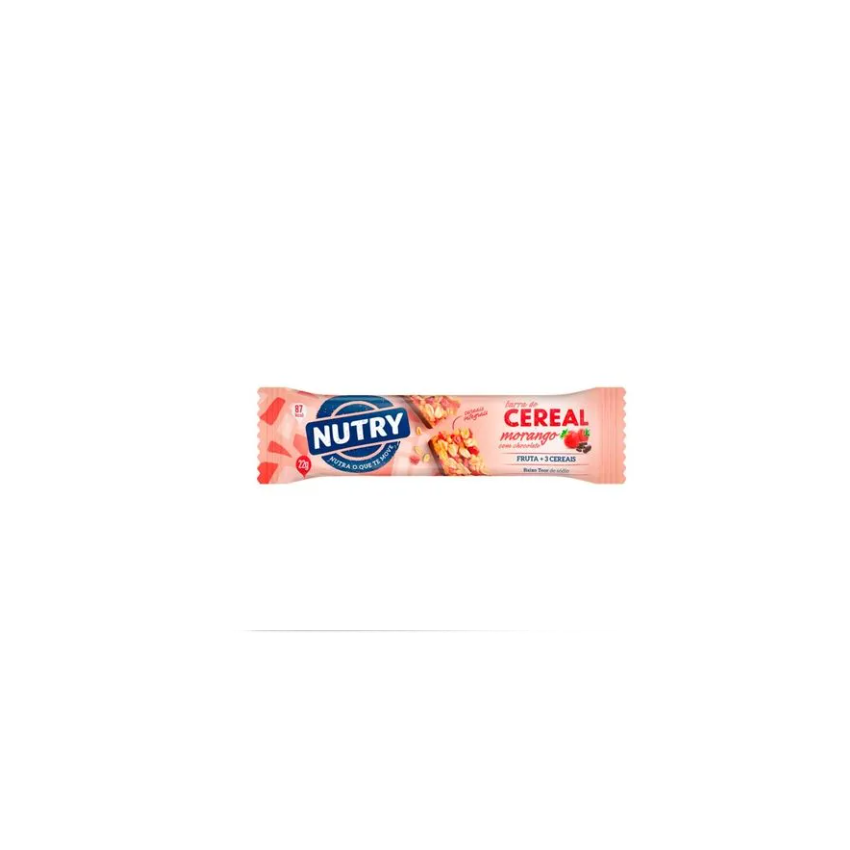 BARRA DE CEREAL NUTRY MORANGO/CHOCOLATE