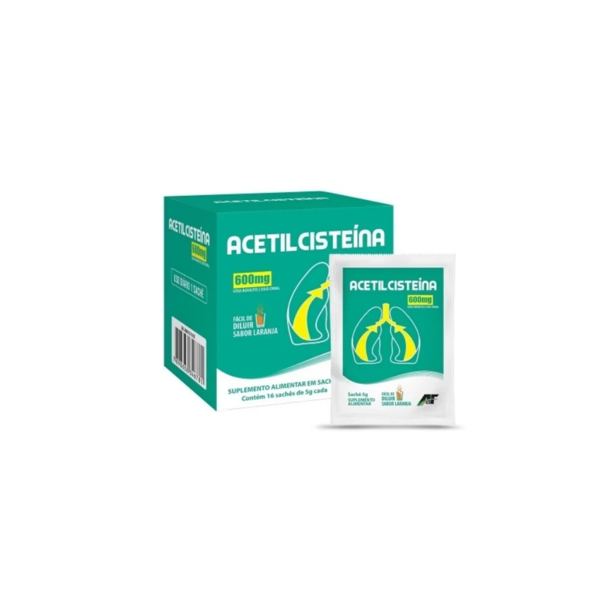 ACETILCISTEINA 600MG COM 16 ENVELOPES EUROFITO