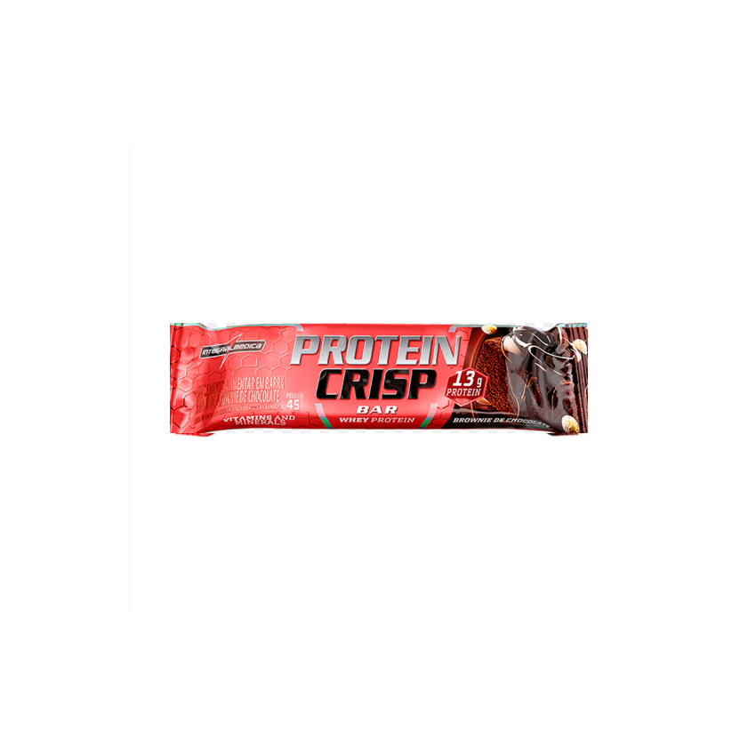 BARRA CRISP BROWNIE DE CHOCOLATE COM 45G
