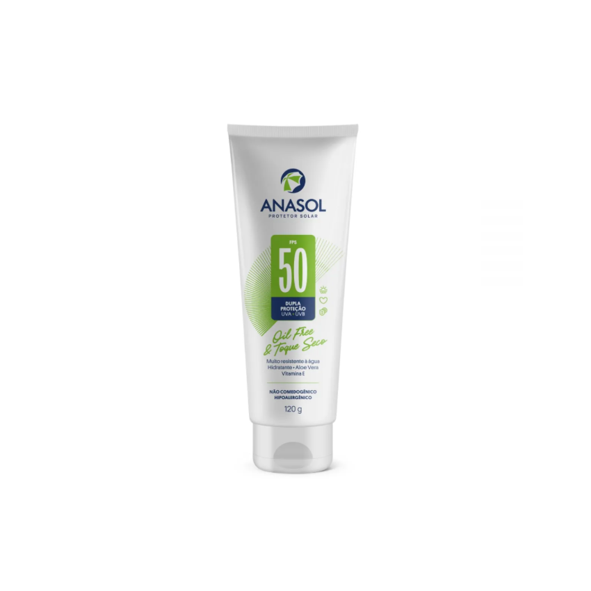 PROTETOR SOLAR ANASOL FPS50 LOCAO COM 120 GRAMAS