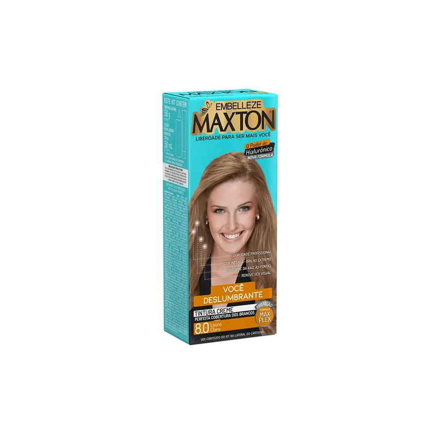 TINTURA MAXTON 8.0 LOURO CLARO ENERGIA