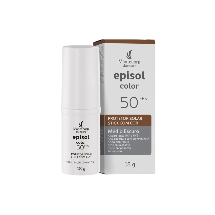 PROT FACIAL STICK MATECORP FPS50 TOQUE SECO MEDIA ESCURO 18G