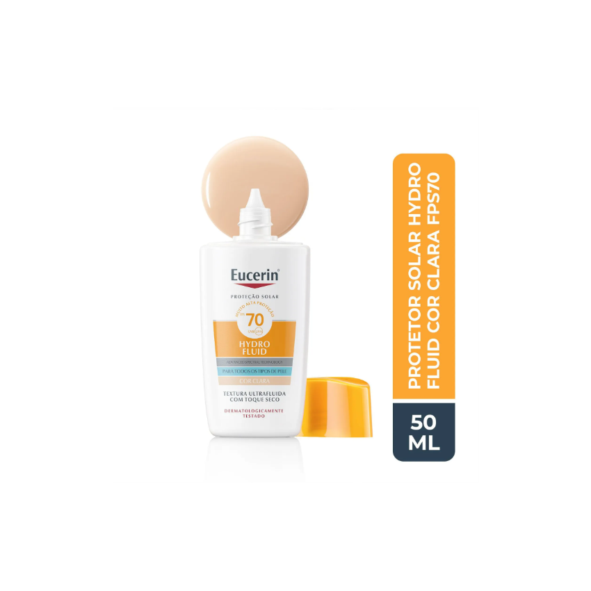 PROTETOR SOLAR FACIL EUCERIN HYDRO FLUID FPS70 CLARA 50ML