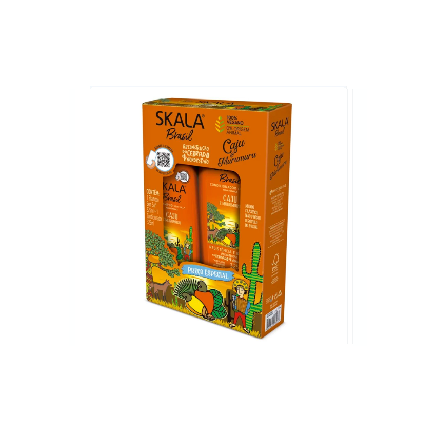 KIT SKALA SHAMPOO CONDICIONADOR 325ML CAJU E MURUMURU