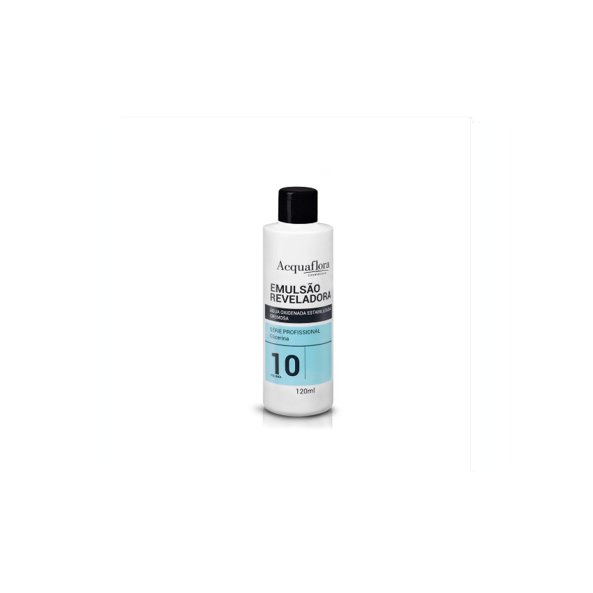 AGUA OXIGENADA ACQUAFLORA VEGANA VOLUME 10 COM 120ML