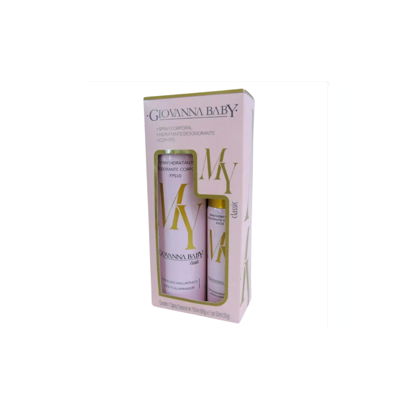 KIT GIOVANNA BABY CLASS SPLAY CORPO150ML+SPRAY HIDRAT 50ML