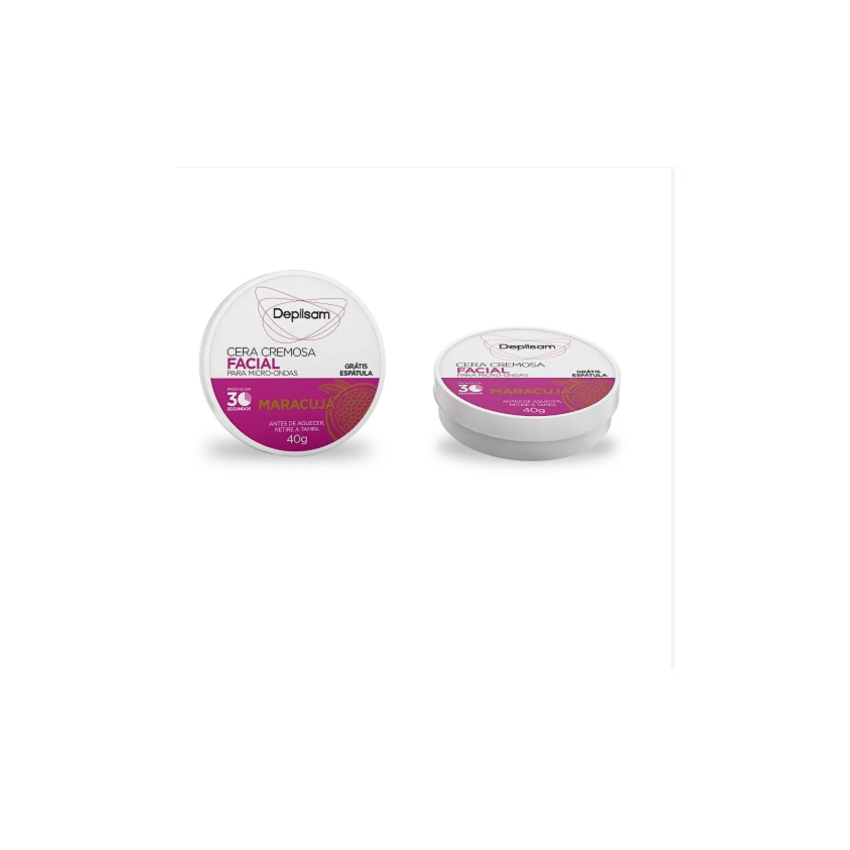 CERA DEPILSAM FACIAL PARA MICRO-ONDAS MARACUJA COM 40G