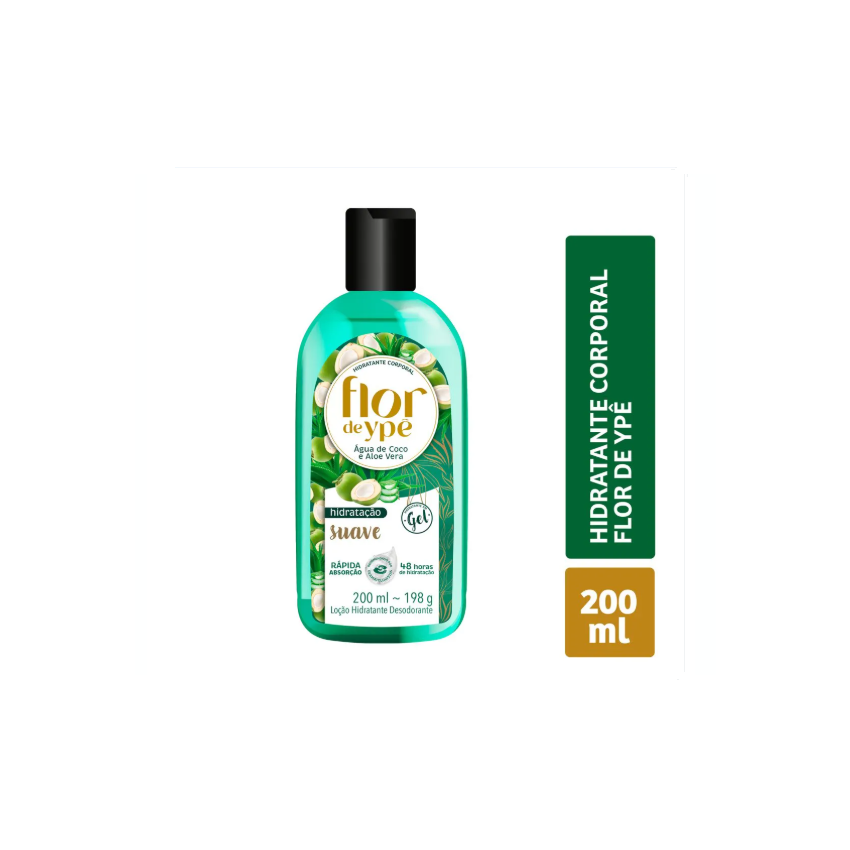 HIDRATANTE CORPORAL FLOR DE YPE SUAVE COM 200ML - VALIDADE 08/2026