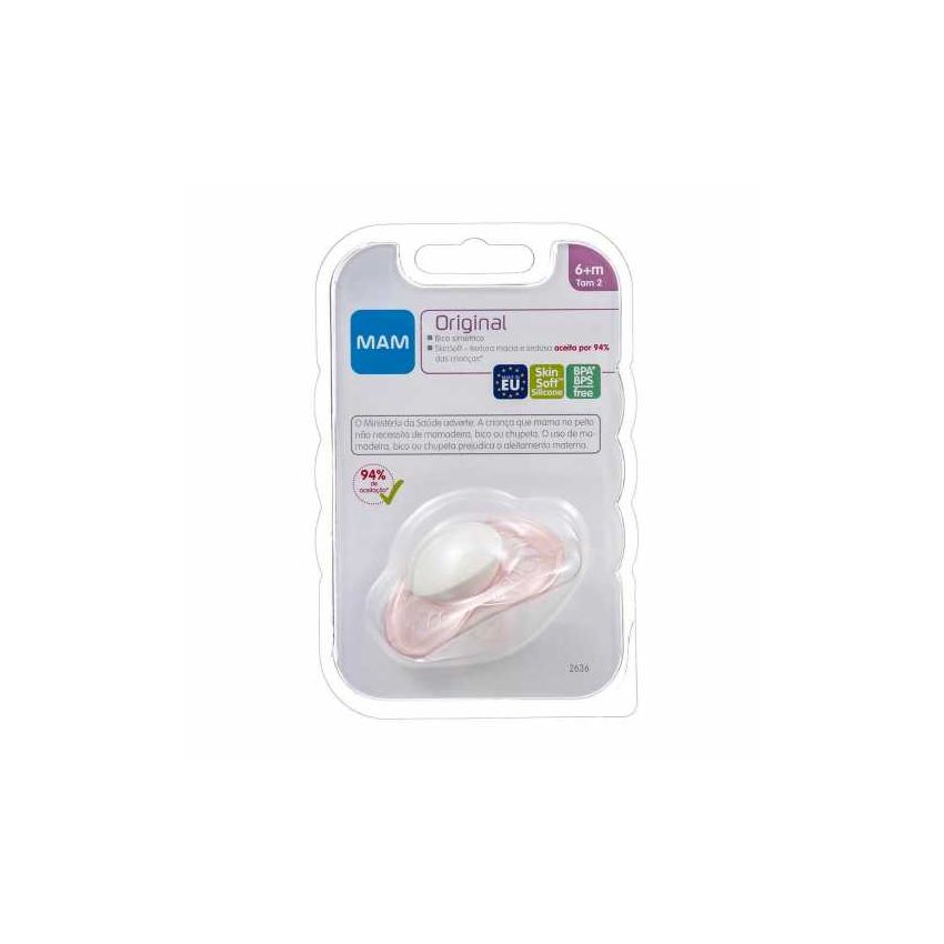 CHUPETA MAM ORIGINAL 6+ MESES ROSA 