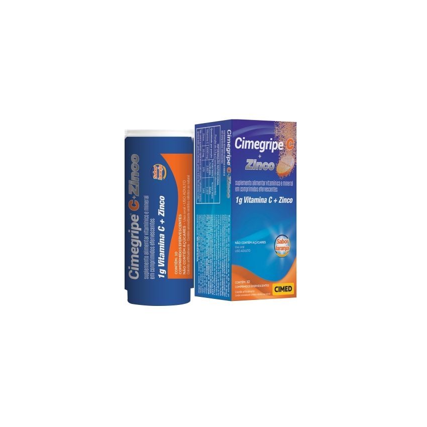 CIMEGRIPE C + ZINCO COM 10 COMPRIMIDOS EFERVESCENTE