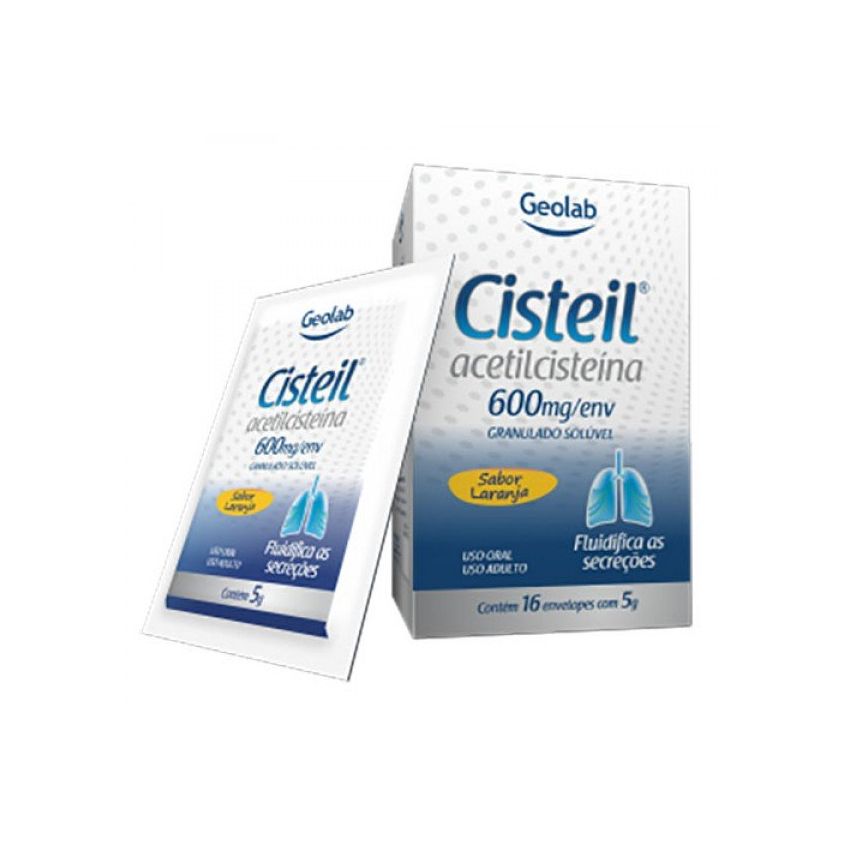 CISTEIL 600MG COM 16 ENVELOPES DEV 5 GRAMAS-GEOLAB-