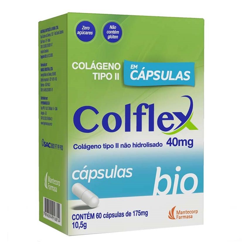 COLFLEX BIO 40MG COM 60 CAPSULAS-MANTECORP