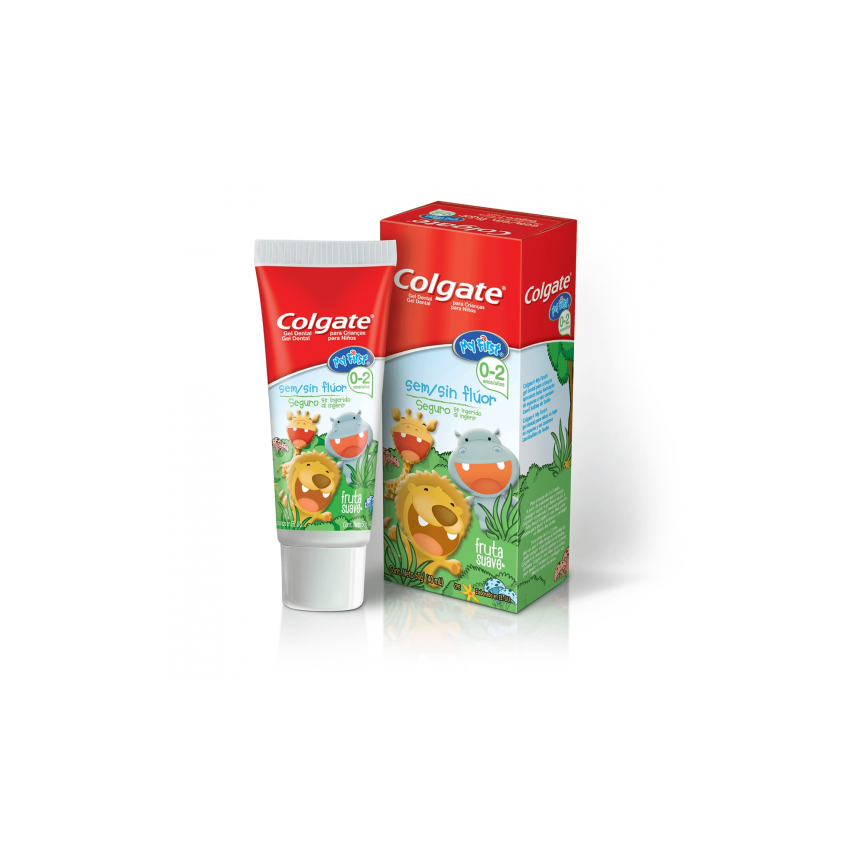 GEL DENTAL COLGATE KIDS FRUTA SUAVE SEM FLÚOR 50G