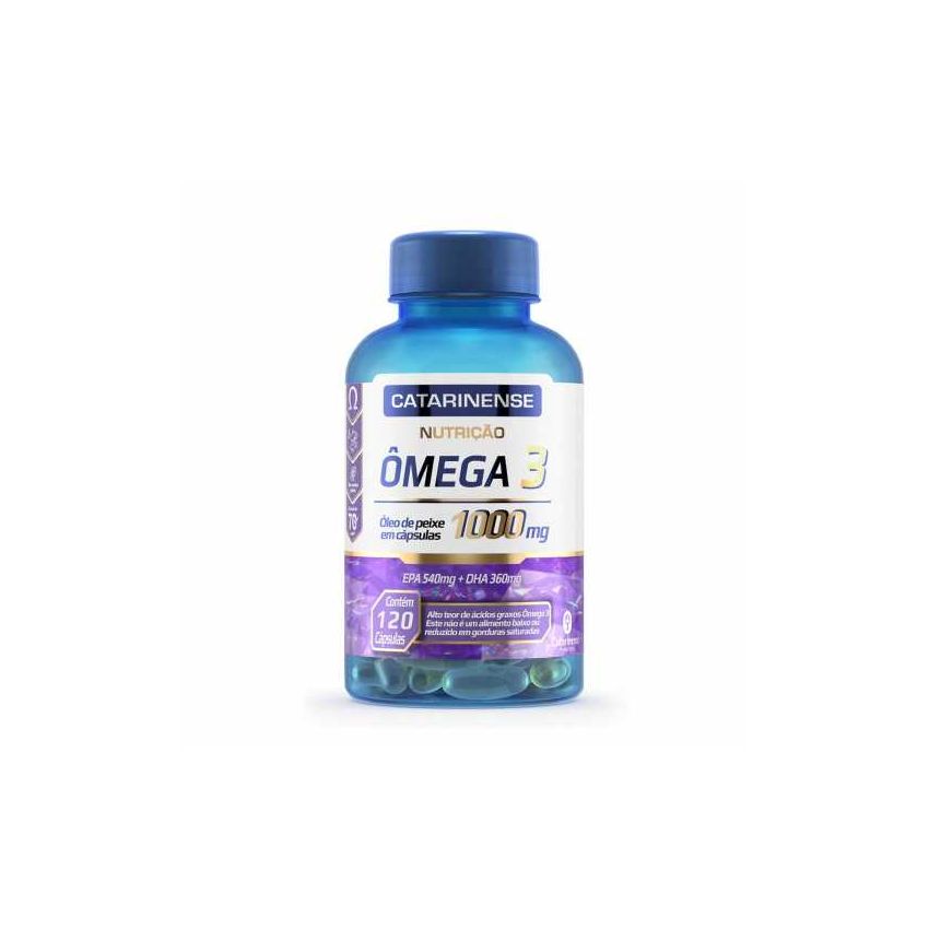 ÔMEGA 3 ÓLEO DE PEIXE 1000MG 120 CAPSULAS