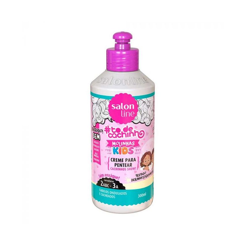 CREME PARA PENTEAR SALON LINE TO DE CACHINHO MOLINHAS 300ML