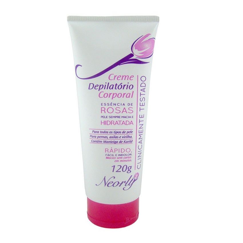 CREME DEPILATÓRIO CORPORAL ROSAS NEORLY 120G
