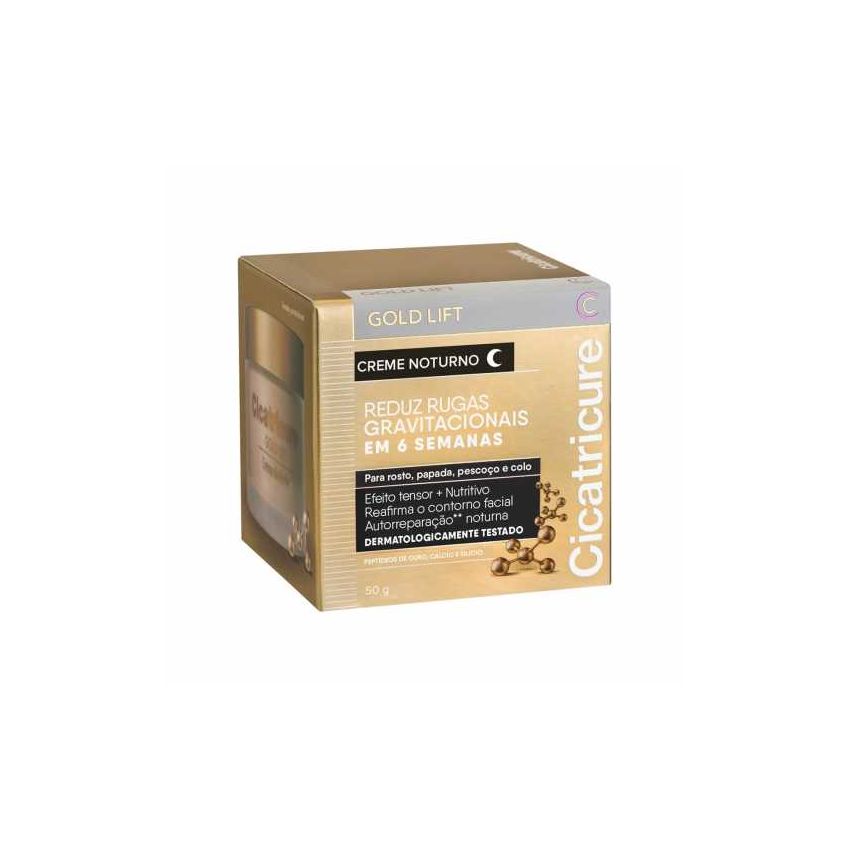 CICATRICURE GOLD LIFT CREME NOTURNO COM 50 GRAMAS