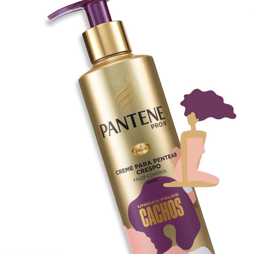 CREME PARA PENTEAR PANTENE CRESPO UNIDAS PELOS CACHOS 225ML