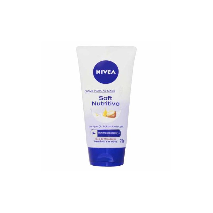 CREME HIDRATANTE NIVEA PARA MÃOS SOFT NUTRITIVO 75G