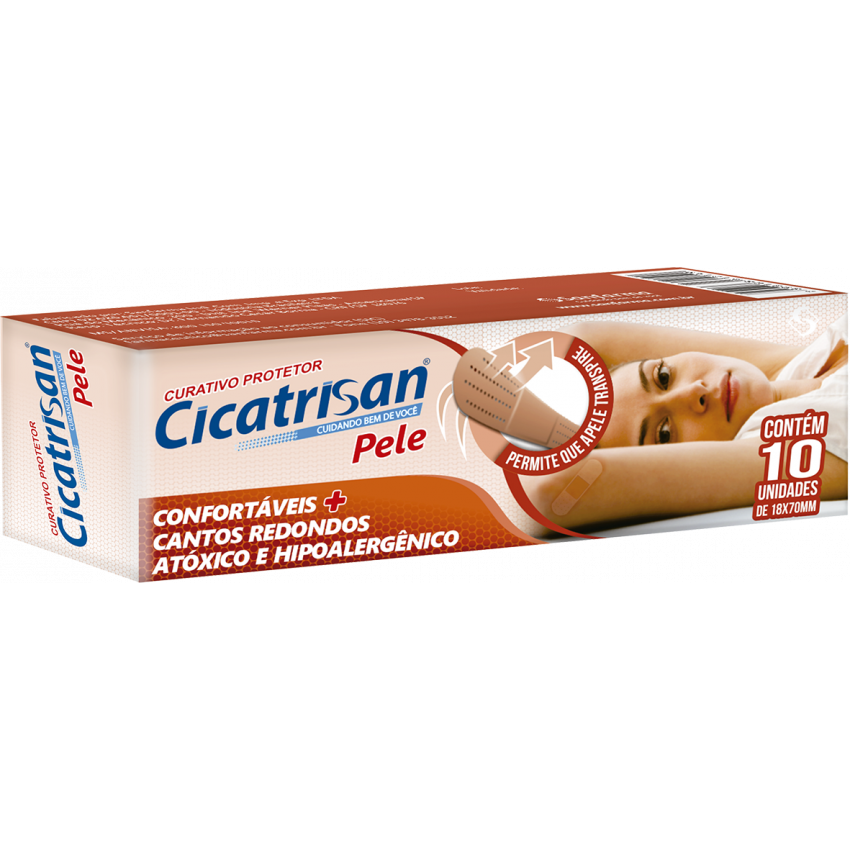 CURATIVO CICATRISAN COR DA PELE COM 10 UNIDADES