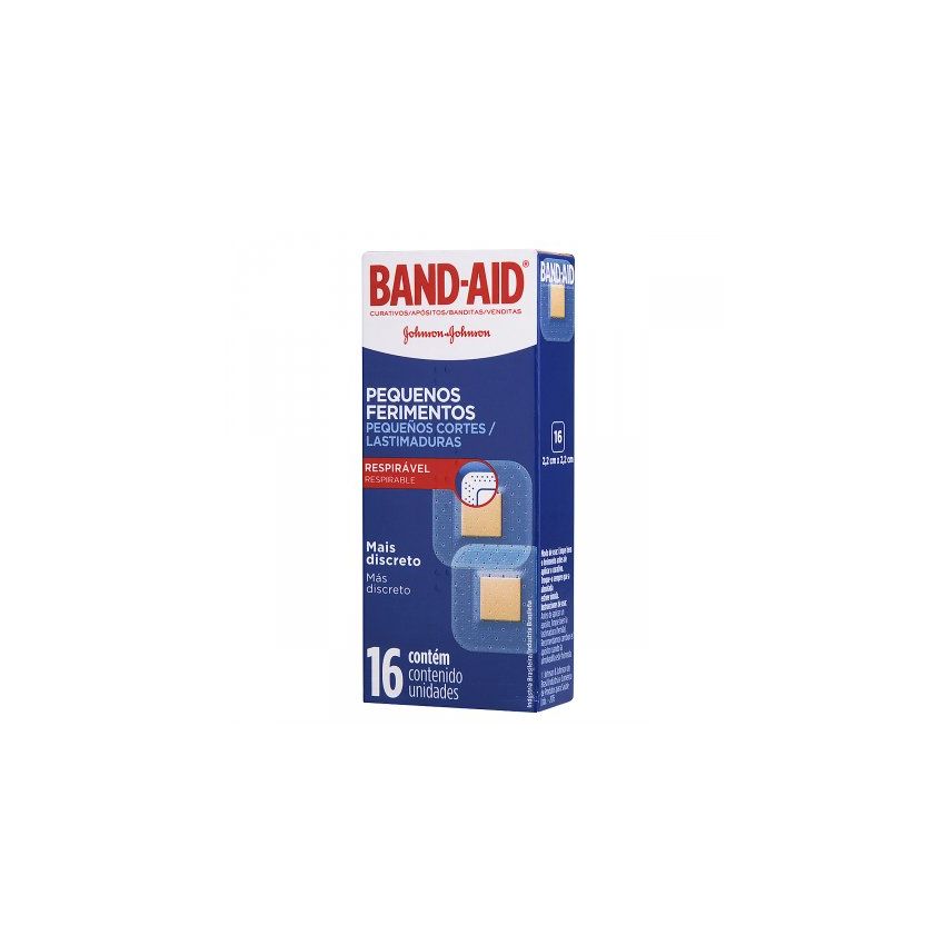 BAND-AID PEQUENOS FERIMENTOS COM 16UNIDADES