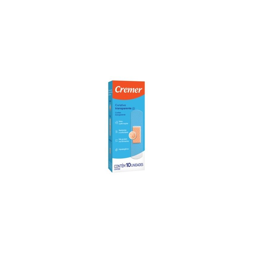 CURATIVO CREMER TRANSPARENTE COM 10 UNIDADES