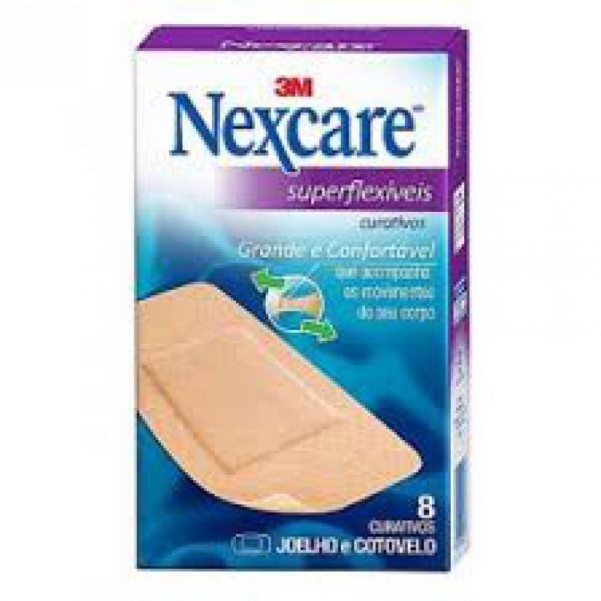 CURATIVOS NEXCARE JOELHOS E COTOVELOS COM 8 UNIDADES