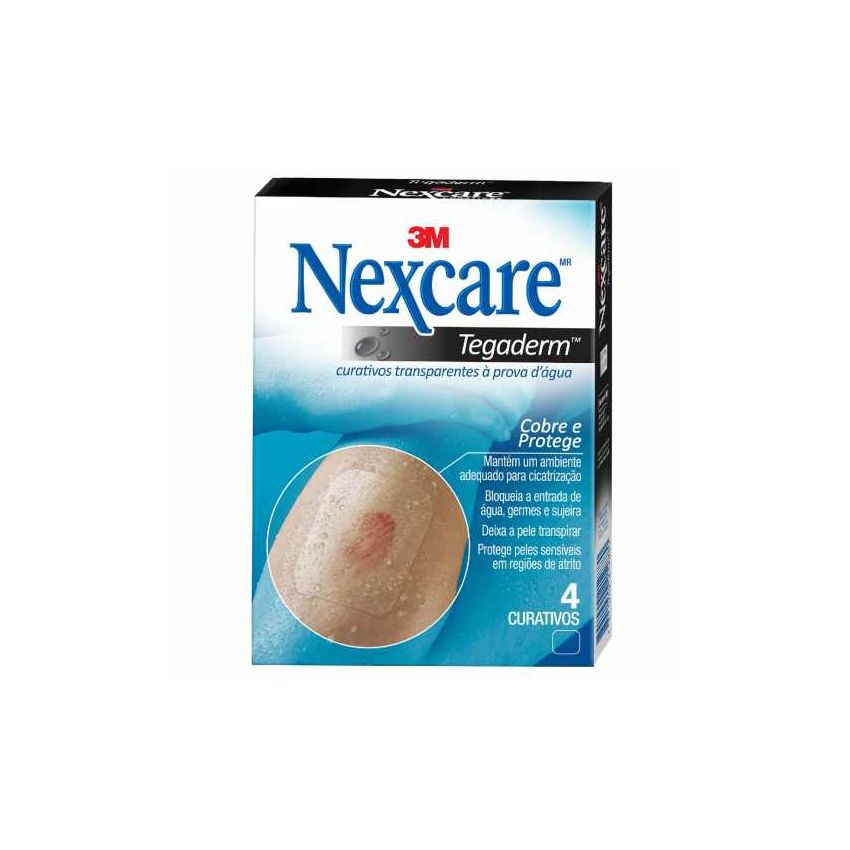 CURATIVOS NEXCARE 3M TEGADERM COM 4 UNIDADES