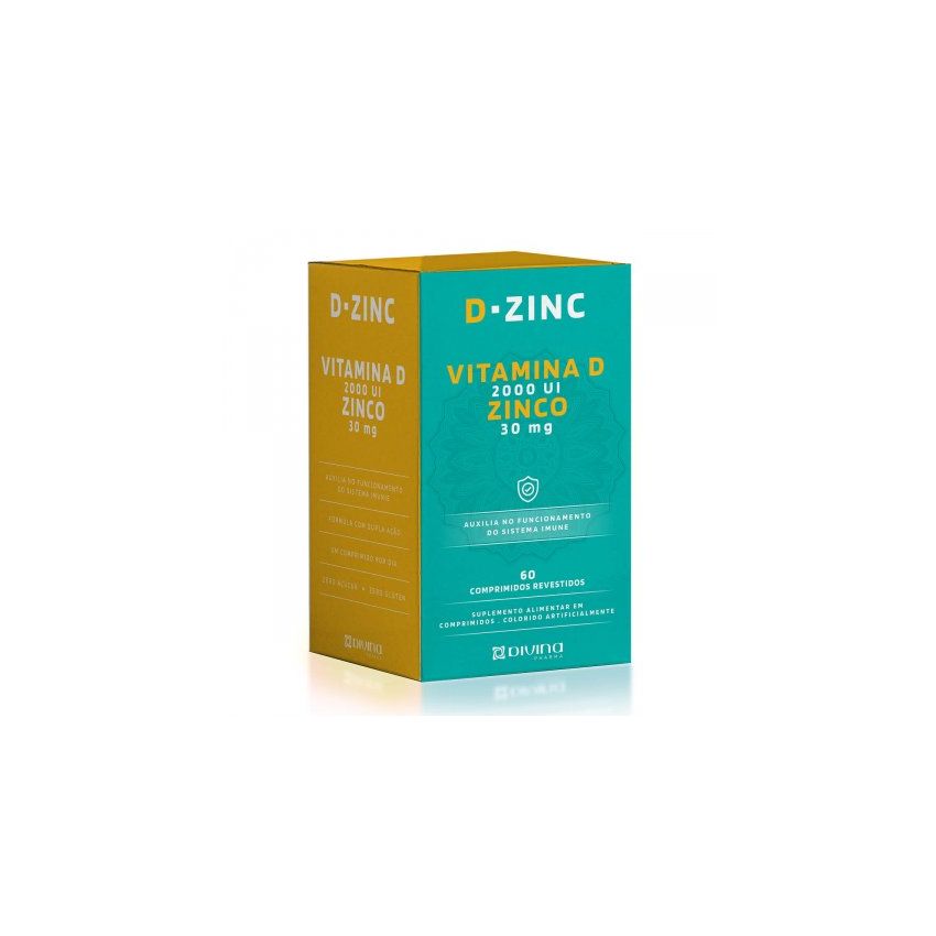 DZINCO VITAMINA D+ ZINCO DIVINA PHARMA 30 COMPRIMIDOS