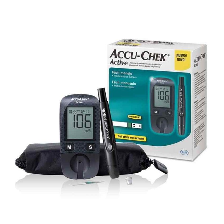ACCU-CHEK ACTIVE KIT PARA CONTROLE DE GLICEMIA