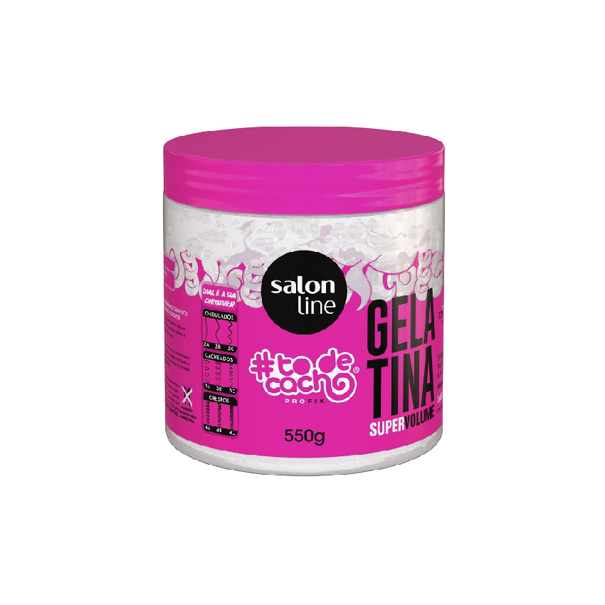 GELTODECACHO GELATINA SUPER VOLUME COM 550 GRAMAS