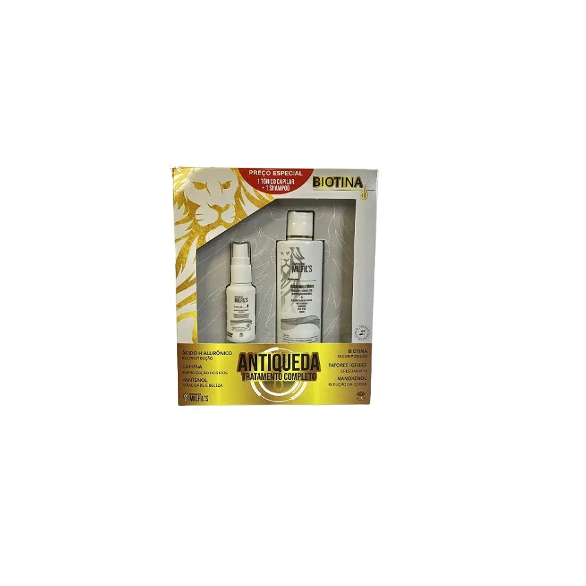 KIT MILFIL´S TRATAMNETO ANTIQUEDA E CRESCIMENTO CAPILAR