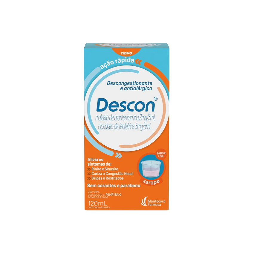 DESCON XAROPE SOLUÇÃO COM 120 ML