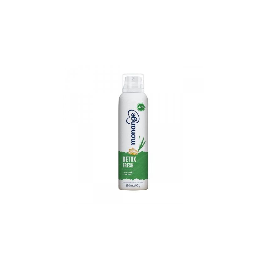 DESODORANTE AEROSOL MONANGE DETOX COM 150ML - VALIDADE 04/2026