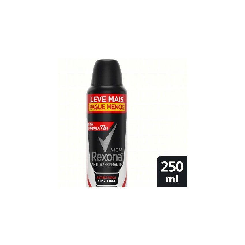 DESODORANTE REXONA ANTIBACTERIAL INVISIBLE 250ML