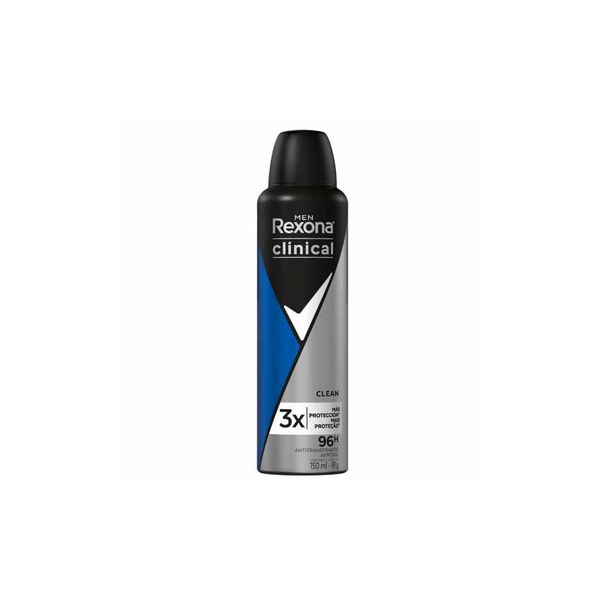 DESODORANTE AEROSOL REXONA CLINICAL MEN CLEAN 150ML