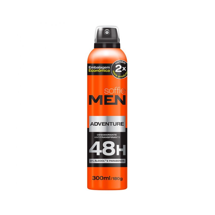DESODORANTE AEROSOL SOFFIE MEN ADVENTURE 300ML