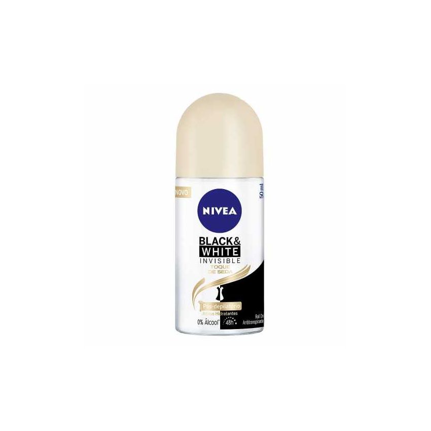 DESODORANTE ROLL-ON NIVEA INVISIBLE TOQUE DE SEDA 50ML
