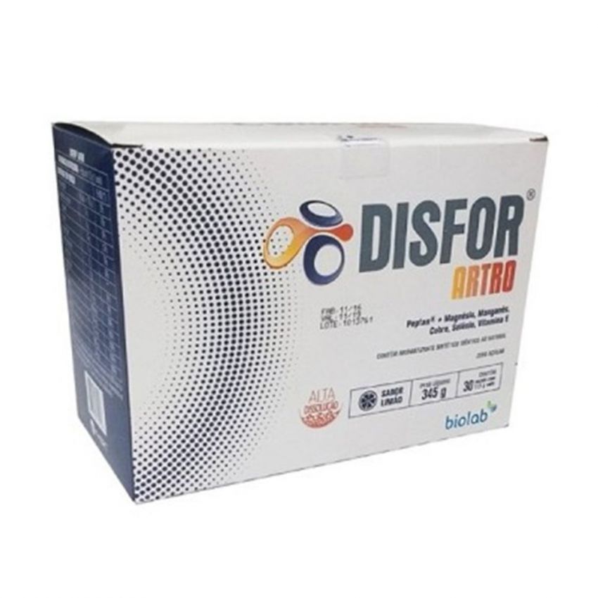 DISFOR ARTRO SABOR LIMAO COM 30 SACHES