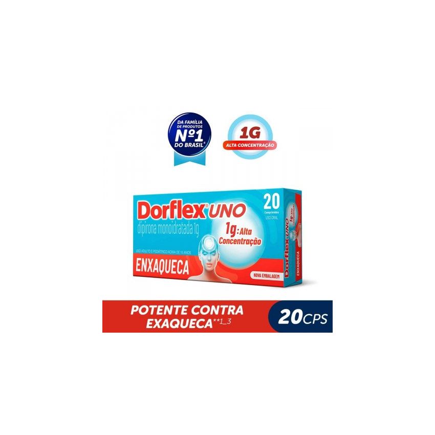 DORFLEX UNO COM 20 COMPRIMIDOS
