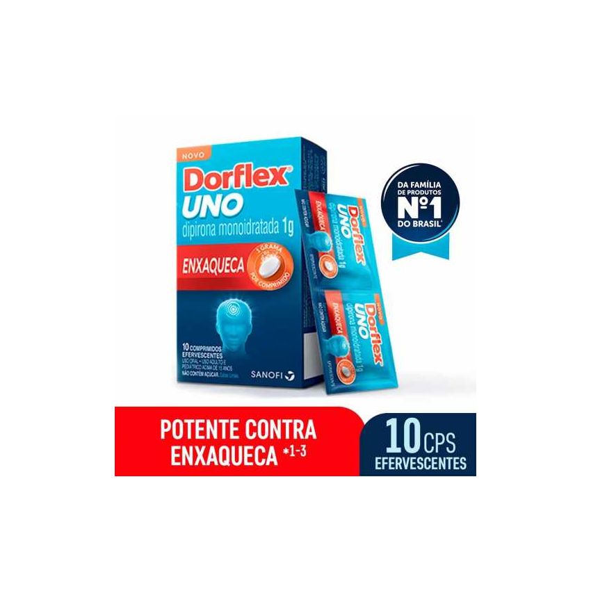 DORFLEX UNO 1G COM 10 COMPRIMIDOS EFERVESCENTE