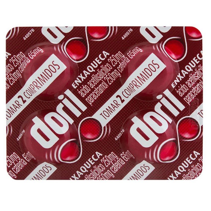 DORIL ENXAQUECA COM 4 COMPRIMIDOS