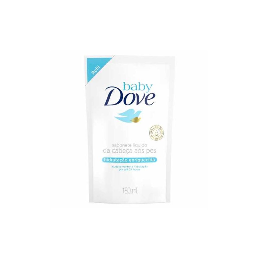 SABONETE LÍQUIDO BABY DOVE HIDRATAÇÃO ENRIQUECIDA REFIL 180M