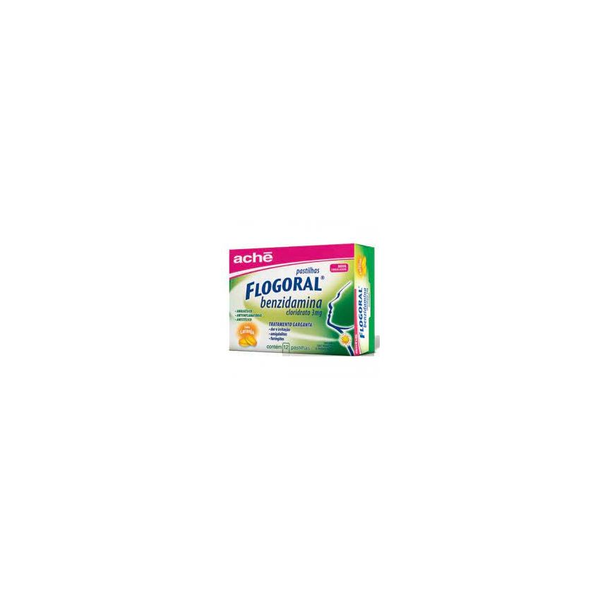 FLOGORAL LARANJA COM 12 PASTILHAS ACHE