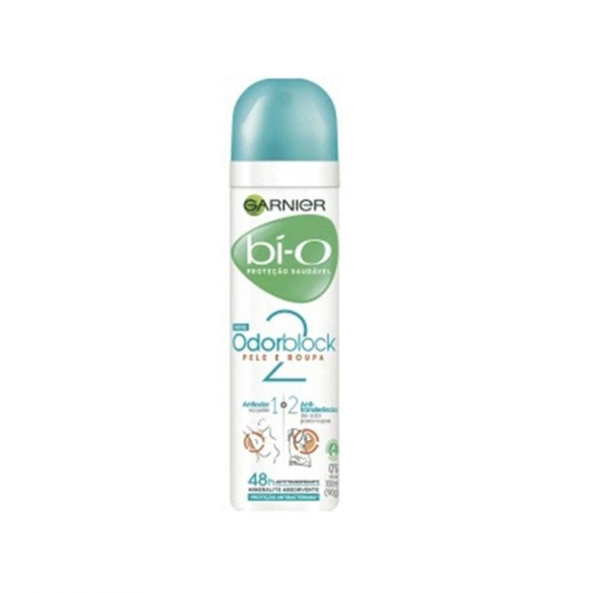 DESODORANTE AEROSOL GARNIER BI-O ODOR BLOCK FEMININO 150ML